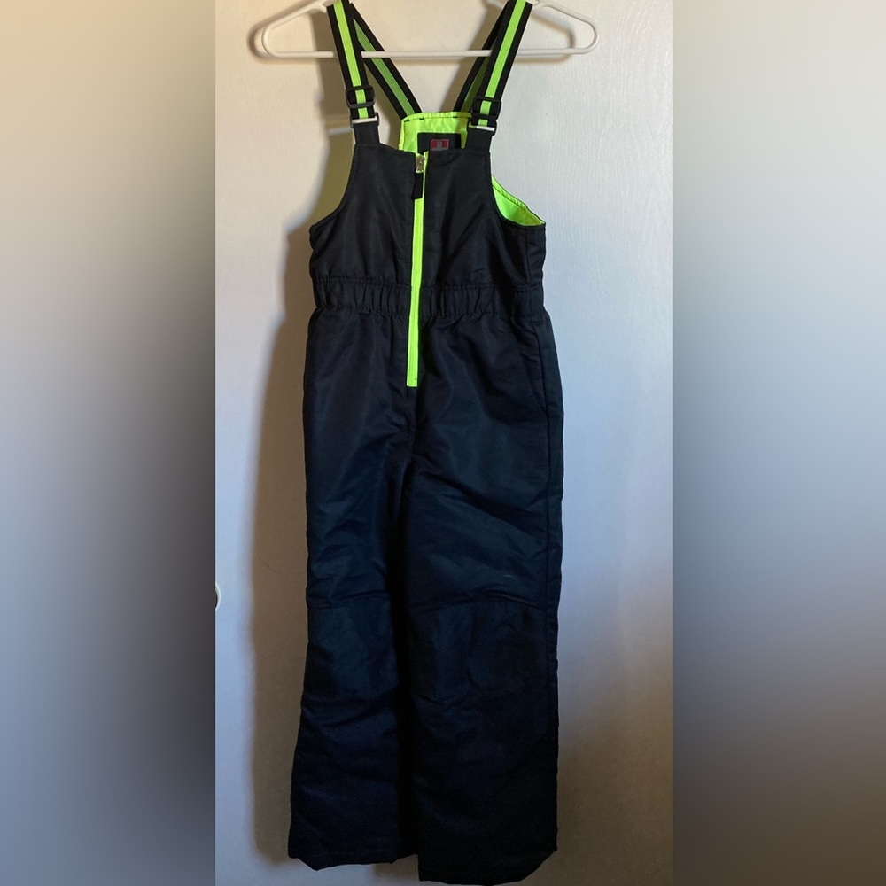 🌸EUC Swiss Tech Neon Yellow Snow Pants with Bib C